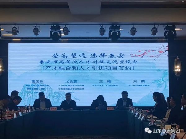 泰安市高层次人才对接交流座谈会：共筑明日辉煌，京泰人才合作迎新机遇！